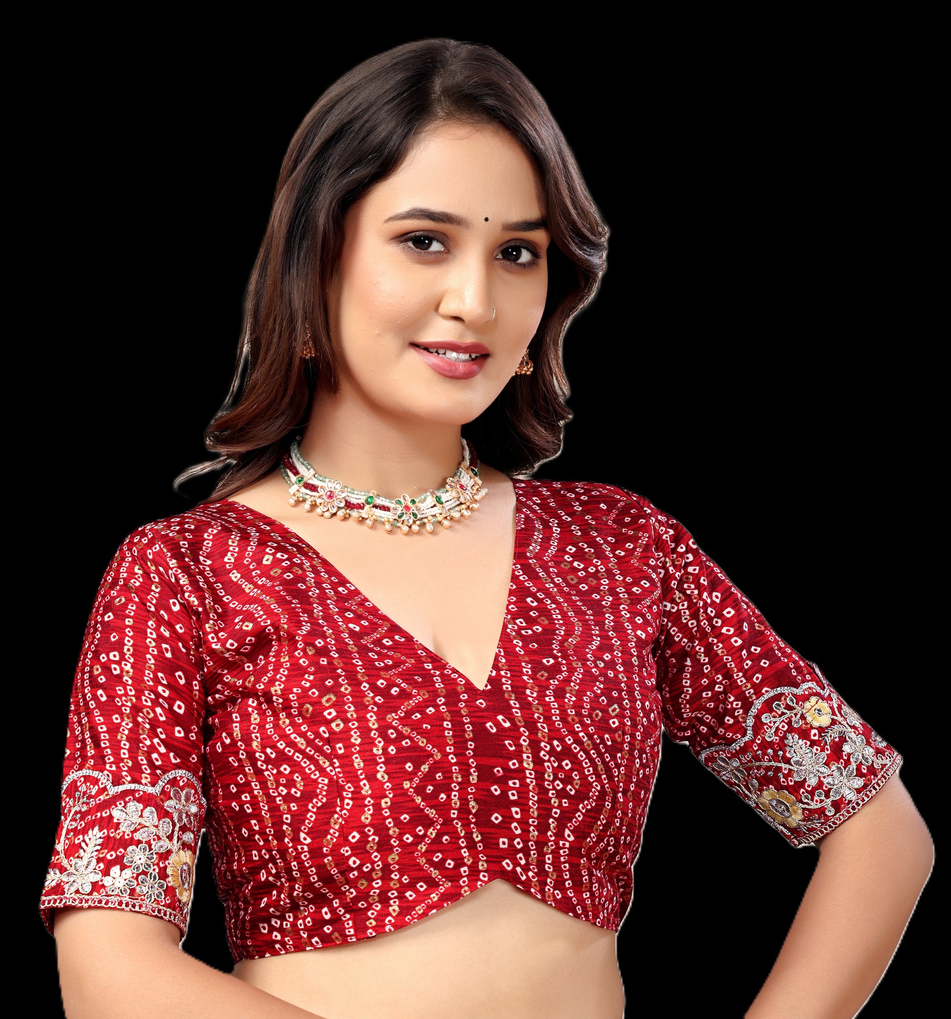 Intricate Gold Zari Motifs and Embroidered Lace Border - Lavender