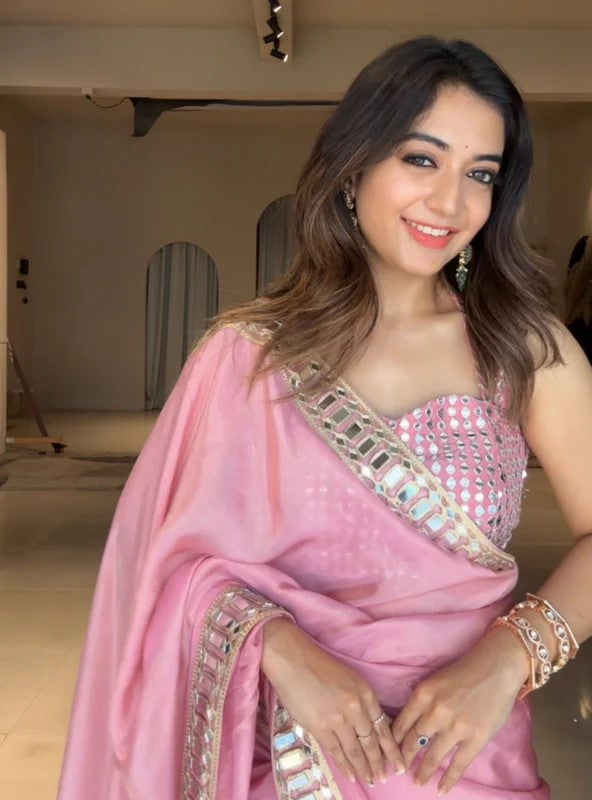 Graceful Mirror Work Designer Saree-G