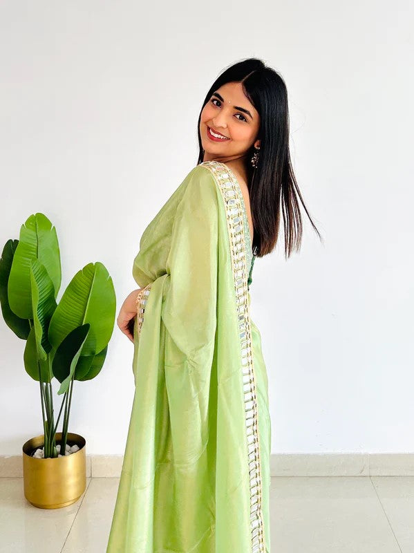 Graceful Mirror Work Designer Saree-G