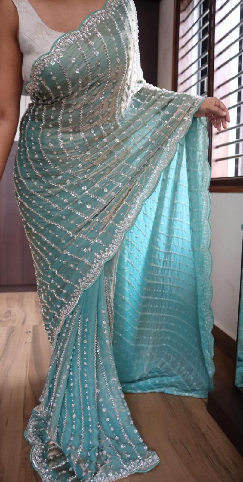 Premium Occasion Wear Beads Work Saree-G