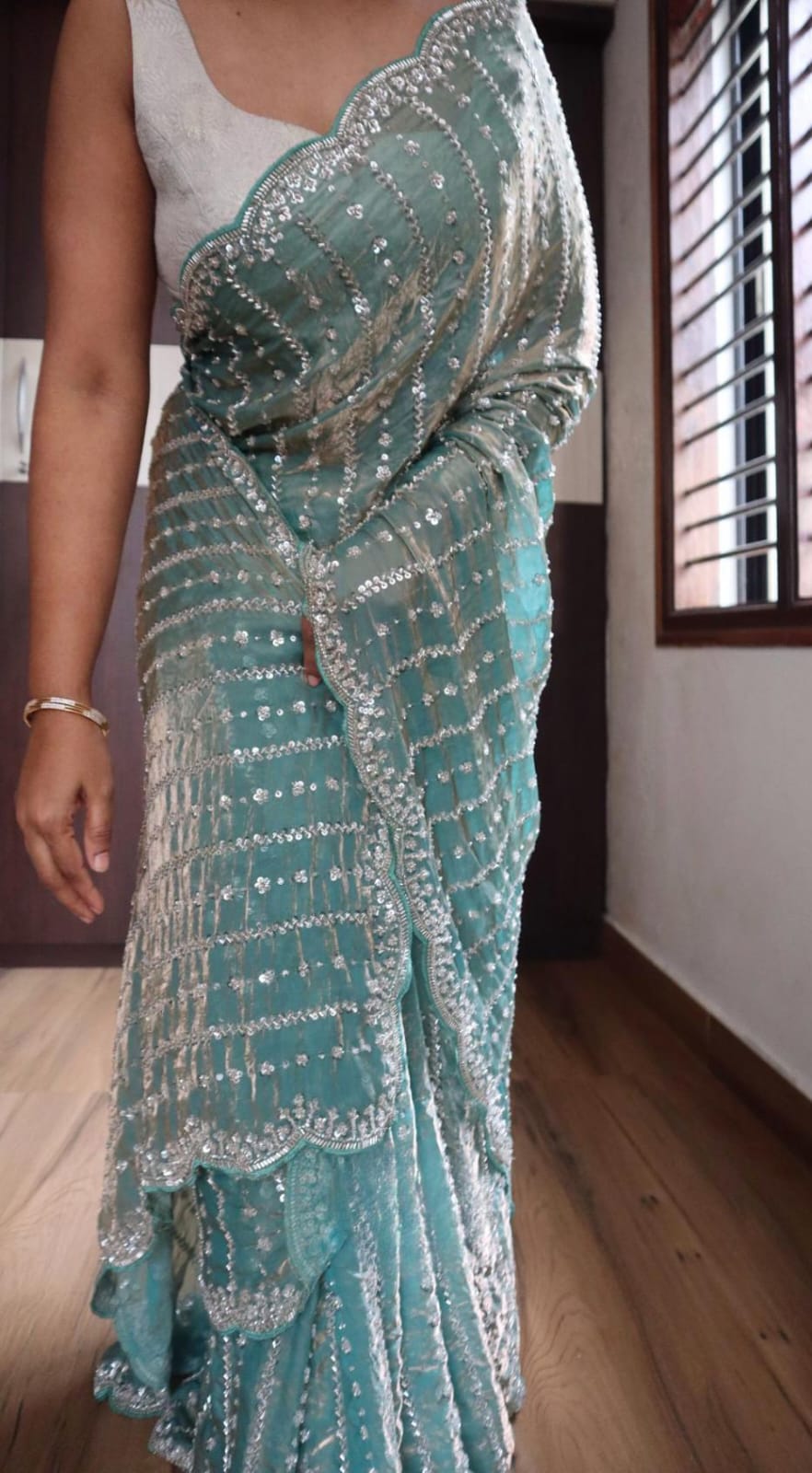 Premium Occasion Wear Beads Work Saree-G