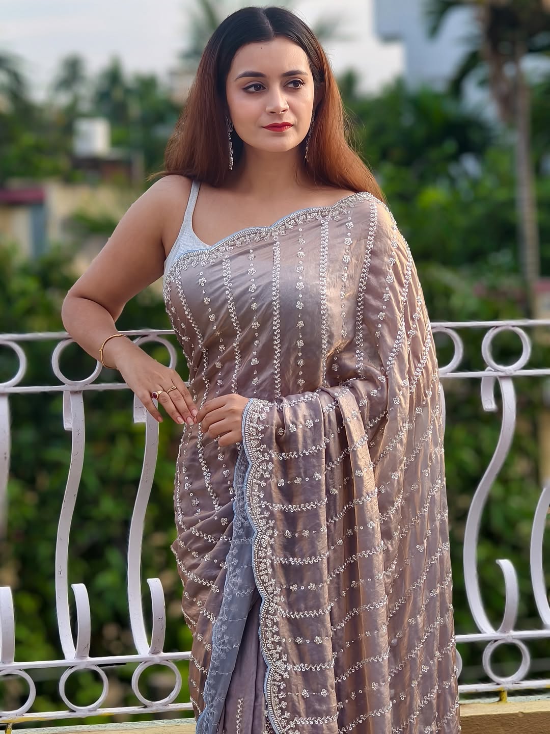 Premium Occasion Wear Beads Work Saree-G