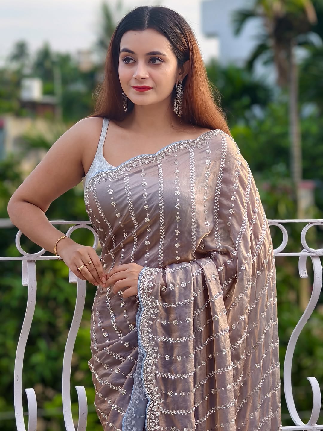 Premium Occasion Wear Beads Work Saree-G