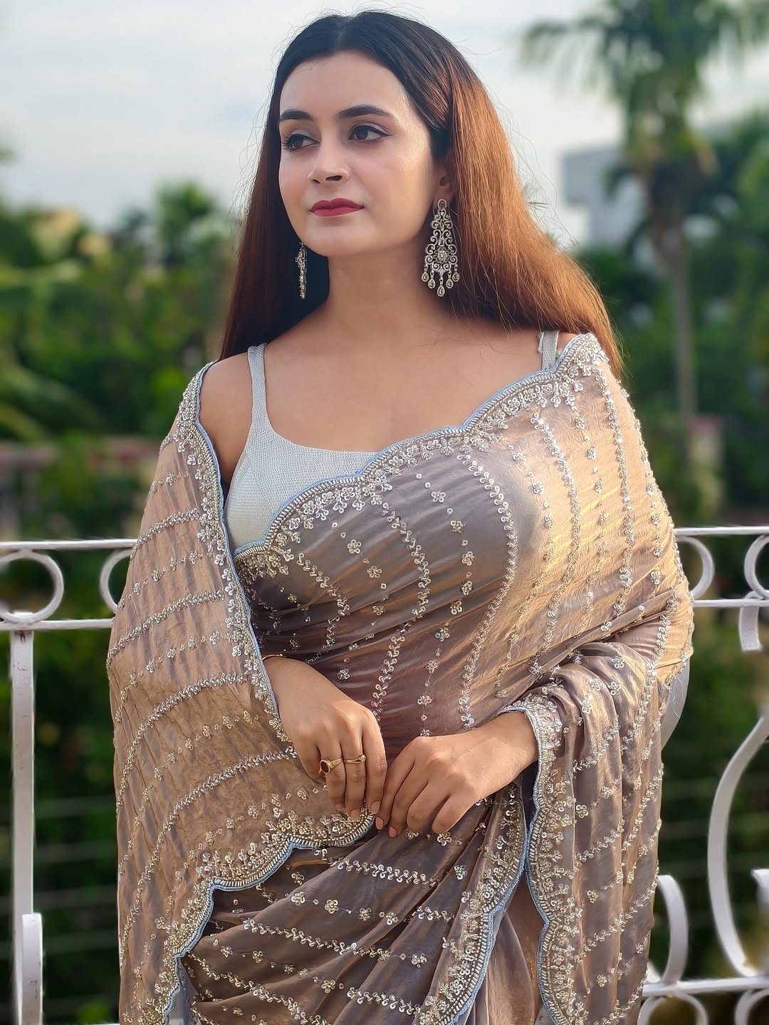 Premium Occasion Wear Beads Work Saree-G